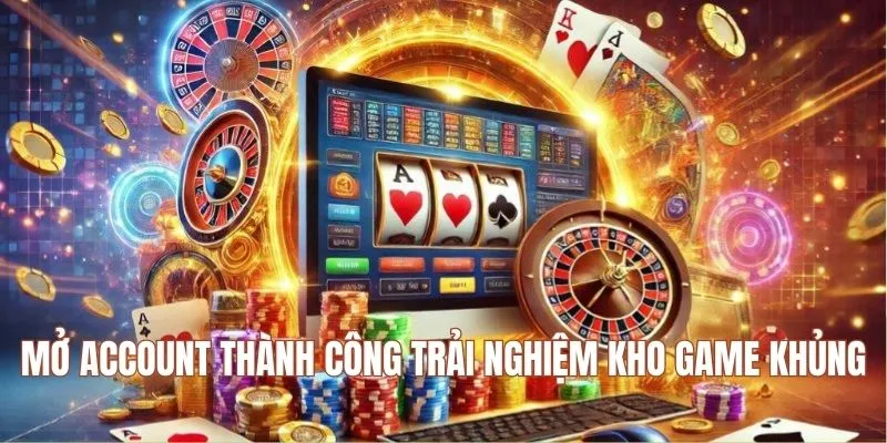 Mở account thành công trải nghiệm kho game khủng